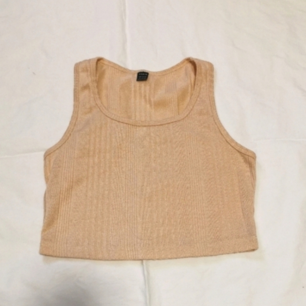 Matching Crop Top Joggers Textured Beige US 6